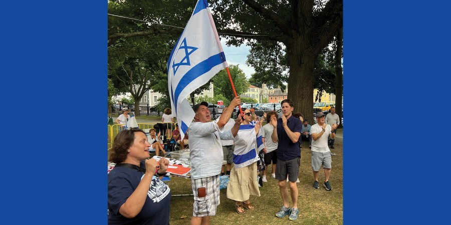 Chabad holds encampment for Israel at Salem Common