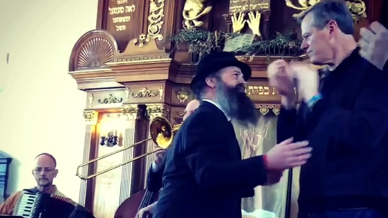 Governor Baker Lights the Menorah in Swampscott & Dances at Chabad
